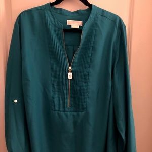 Michael Kors Plus Size Green Blouse